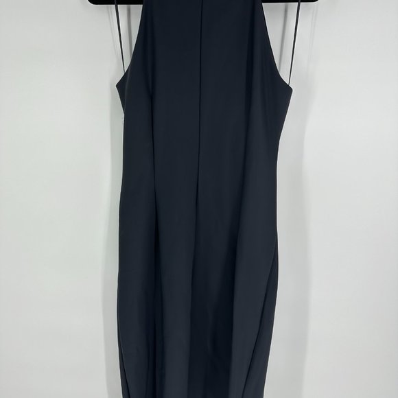 Alex Evenings embellished Halter Neck Sleeveless Ruched Sheath Dress NWT  grey 8 - Picture 4 of 8